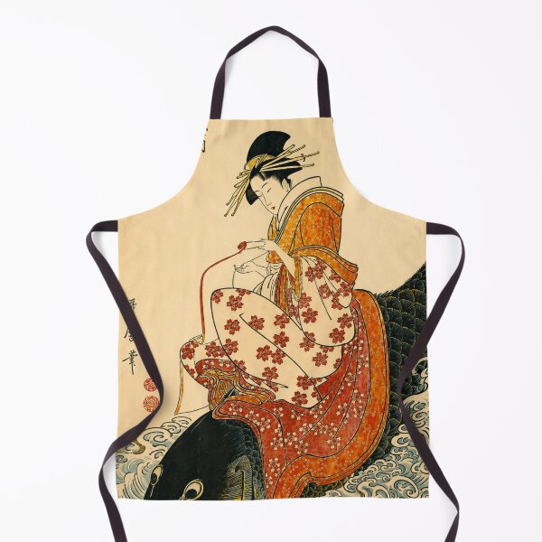 Item preview, Ukiyo-e Art Nouveau Koi Maiden Wall Art for Japanese Art Collectors designed and sold by RickE.