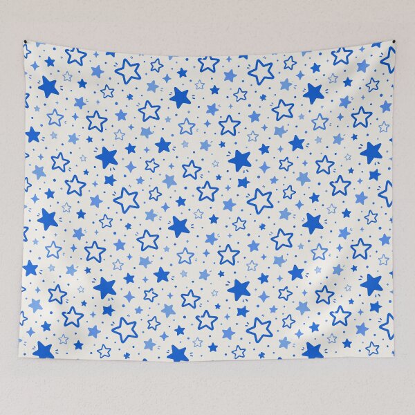 Item preview, Blue Star Pattern Phone Case For Mom | Cute Doodle Star Journal For Students | Minimalist Blue Star Blanket For Grandma | Modern Starry Night Tote Bag For Teacher designed and sold by VivaFy.