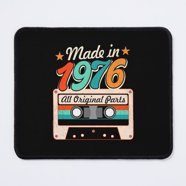 Item preview, Made in 1976 Vintage Original Parts, 50th Birthday Retro Cassette Tape Gift designed and sold by FernaRoje.