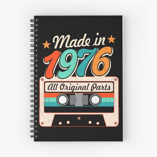 Item preview, Made in 1976 Vintage Original Parts, 50th Birthday Retro Cassette Tape Gift designed and sold by FernaRoje.
