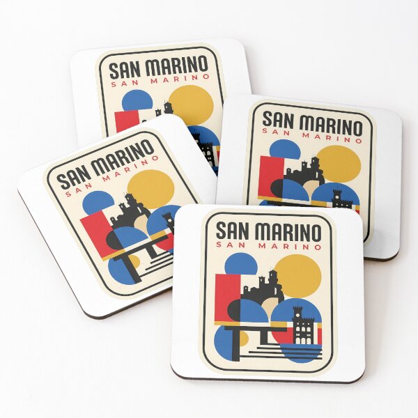 Item preview, Retro San Marino Geometric Castle Silhouette designed and sold by k3rstman1.