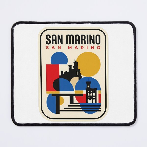 Item preview, Retro San Marino Geometric Castle Silhouette designed and sold by k3rstman1.