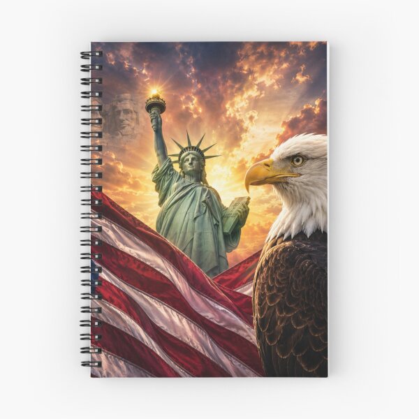Item preview, In Her Glory – Patriotic Eagle and Lady Liberty designed and sold by Kimberly Palmer.