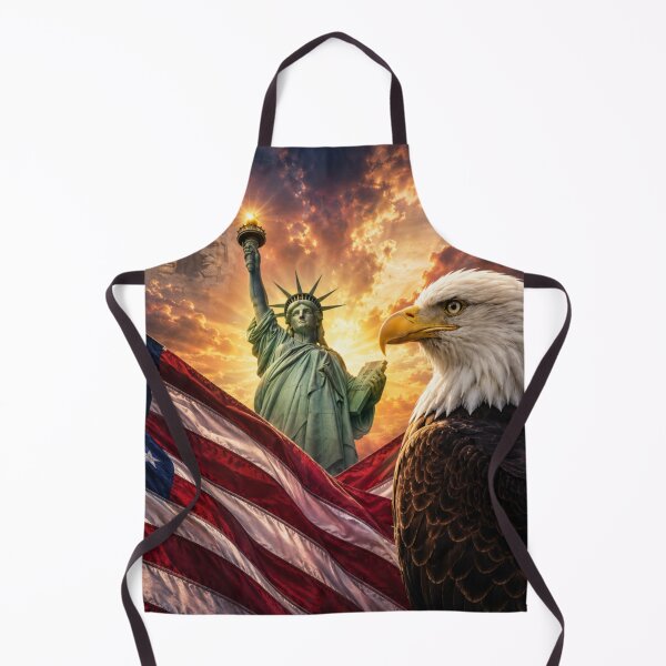 Item preview, In Her Glory – Patriotic Eagle and Lady Liberty designed and sold by Kimberly Palmer.