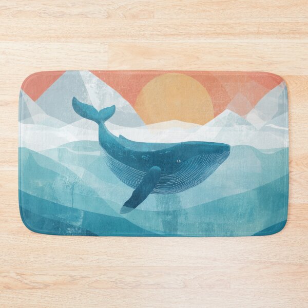 Item preview, BLUE WHALE ART – Modern Home Art Print designed and sold by MarkedArtPrints.