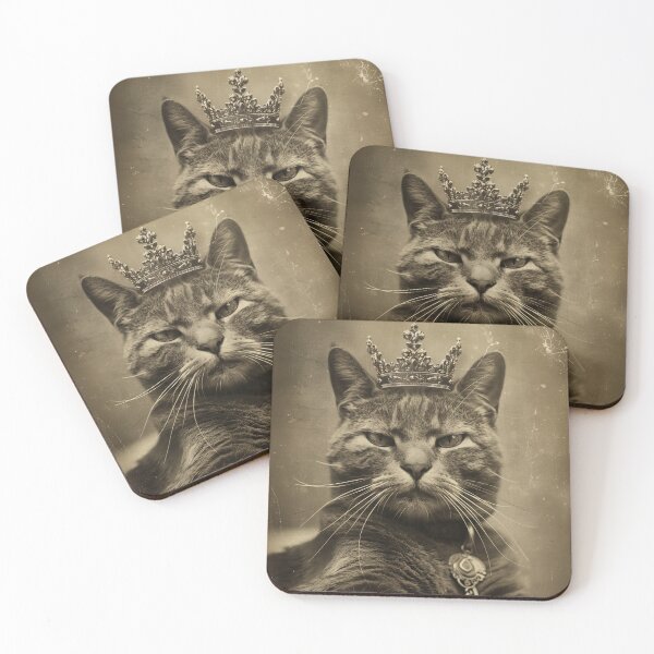 Item preview, KING CAT – Vintage Home Art Print designed and sold by MarkedArtPrints.