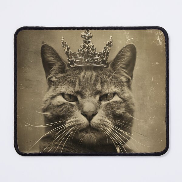 Item preview, KING CAT – Vintage Home Art Print designed and sold by MarkedArtPrints.
