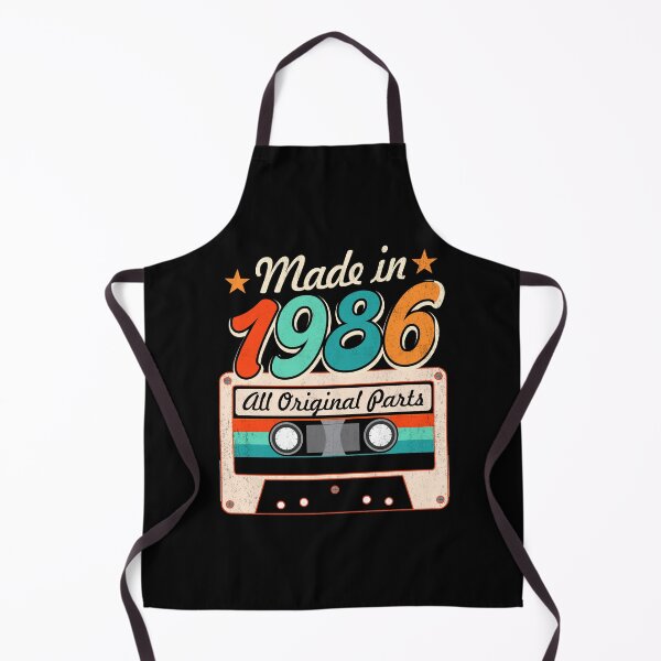 Item preview, Made in 1986 Vintage Original Parts, 40th Birthday Retro Cassette Tape Gift designed and sold by FernaRoje.