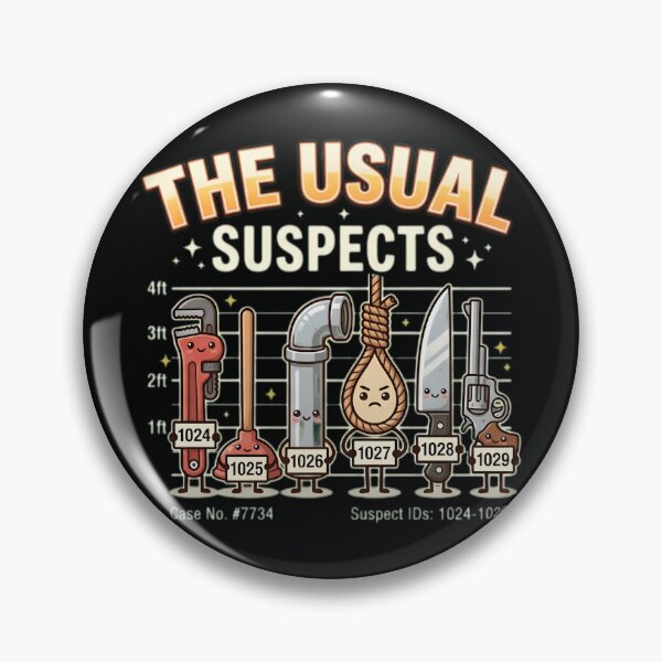 Item preview, The Usual Suspects | Funny Murder Mystery & Board Game Humor designed and sold by Cree8if.