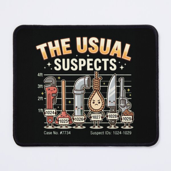 Item preview, The Usual Suspects | Funny Murder Mystery & Board Game Humor designed and sold by Cree8if.