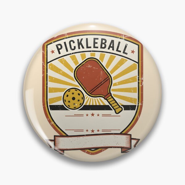 Item preview, Vintage Pickleball Badge - Retro Paddle Emblem designed and sold by Nelloo12.