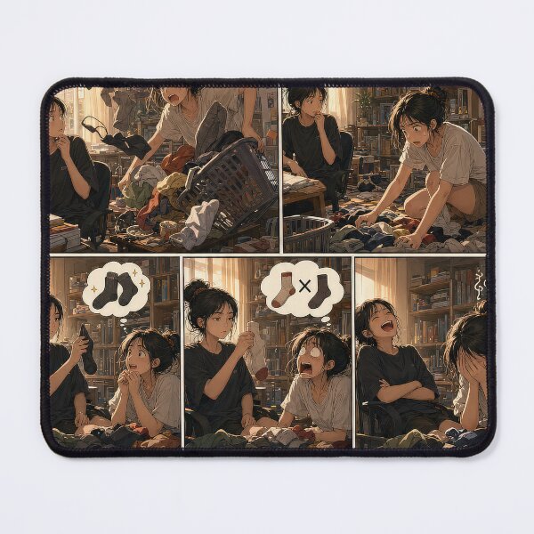 Item preview, Student Life Cozy Reading Room Comic Print designed and sold by Grafititee.