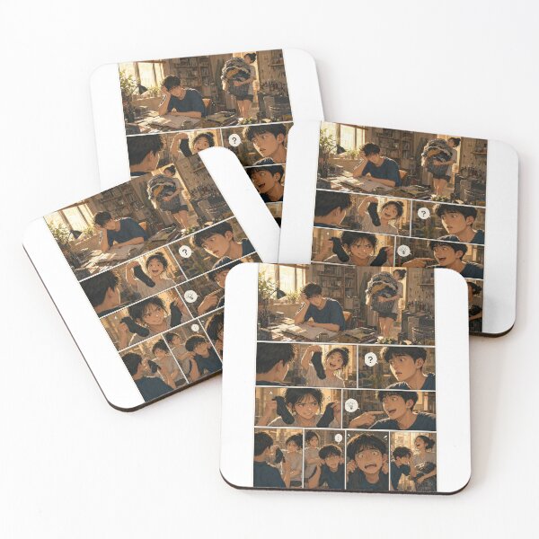 Item preview, Student Life Cozy Reading Room Comic Print designed and sold by Grafititee.