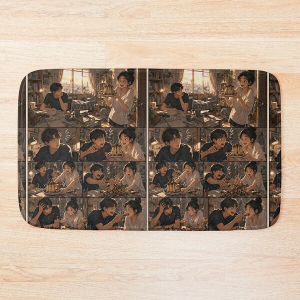 Item preview, Student Life Cozy Reading Room Comic Print designed and sold by Grafititee.