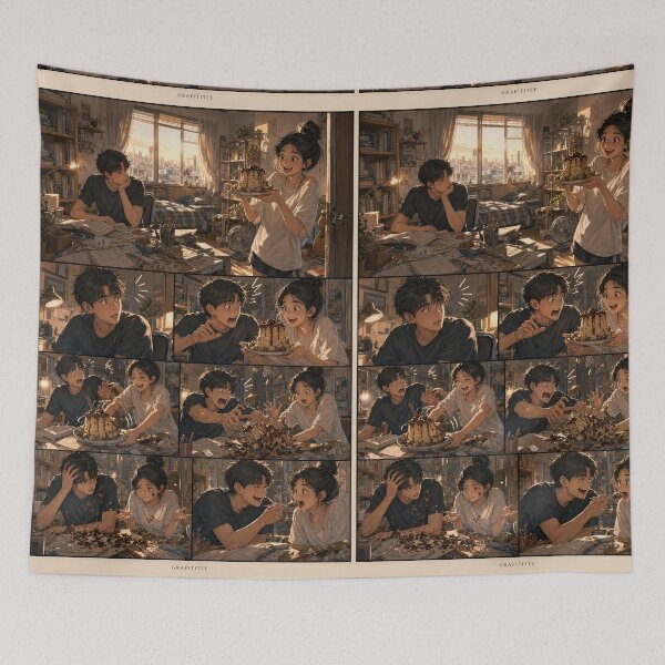 Item preview, Student Life Cozy Reading Room Comic Print designed and sold by Grafititee.