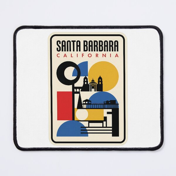 Item preview, Santa Barbara California Retro Geometric Coastal Travel designed and sold by k3rstman1.