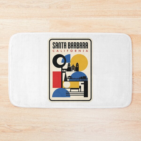 Item preview, Santa Barbara California Retro Geometric Coastal Travel designed and sold by k3rstman1.