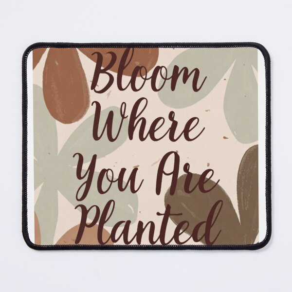 Item preview, Bloom Where You Are Planted Quote Art Print | Motivational Botanical Poster | Boho Self-Growth Wall Decor designed and sold by Trail Echo Prints.
