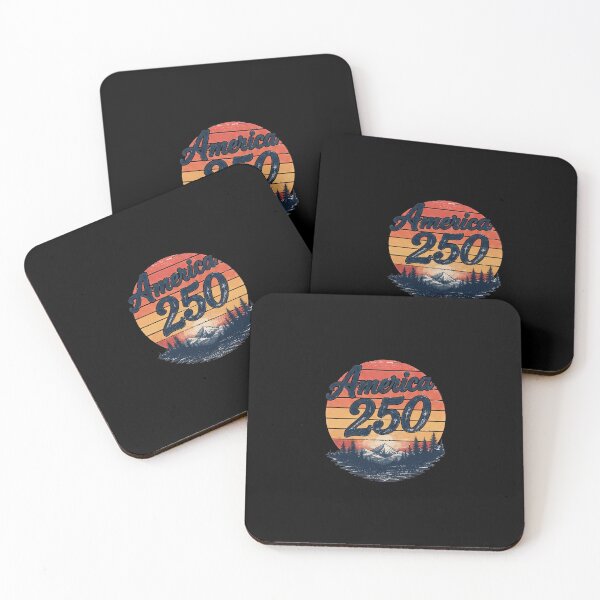 Item preview, America 250 Shirt – Retro Sunset Patriotic USA Anniversary Tee designed and sold by DyfunctionalTee.