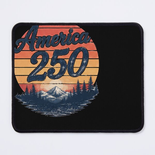 Item preview, America 250 Shirt – Retro Sunset Patriotic USA Anniversary Tee designed and sold by DyfunctionalTee.