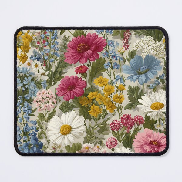 Item preview, Maximalist Vintage Cottagecore Wildflower Meadow Pattern designed and sold by Patterns & Love .