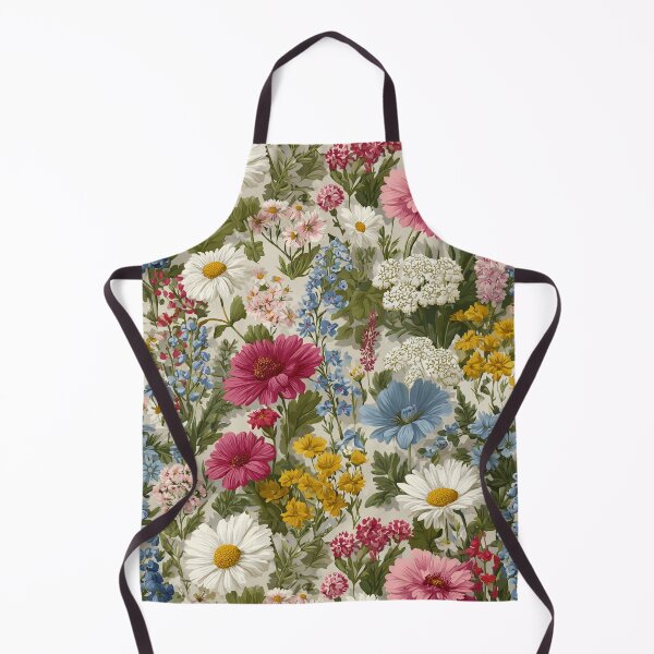 Item preview, Maximalist Vintage Cottagecore Wildflower Meadow Pattern designed and sold by Patterns & Love .