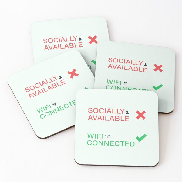 Item preview, WiFi Connected Socially Disconnected designed and sold by xmoudx.