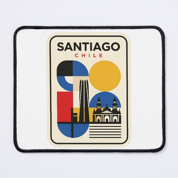 Item preview, Santiago Chile Modern Geometric Cityscape designed and sold by k3rstman1.