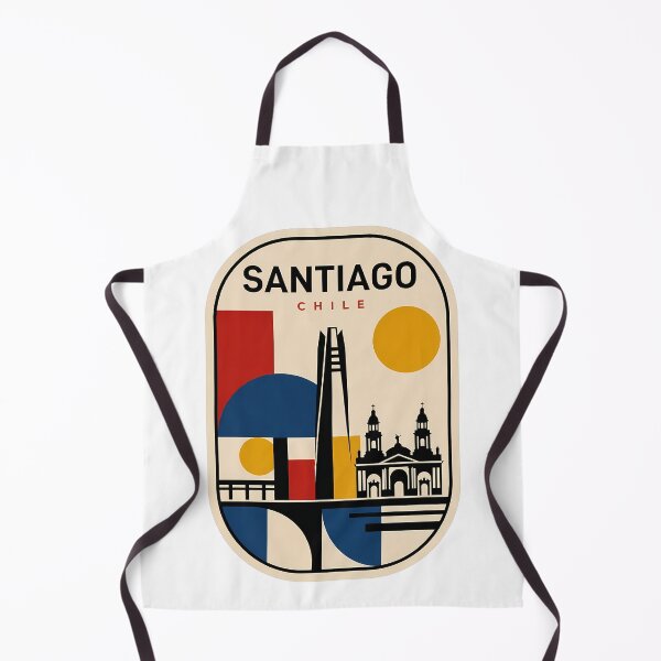 Item preview, Santiago Chile Geometric Retro Travel Art designed and sold by k3rstman1.