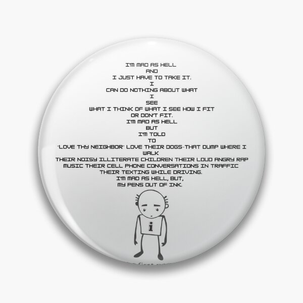 Item preview, mad as hell designed and sold by mwdrum.