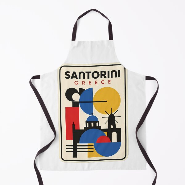 Item preview, Santorini Greece Abstract Geometric Mediterranean Travel designed and sold by k3rstman1.