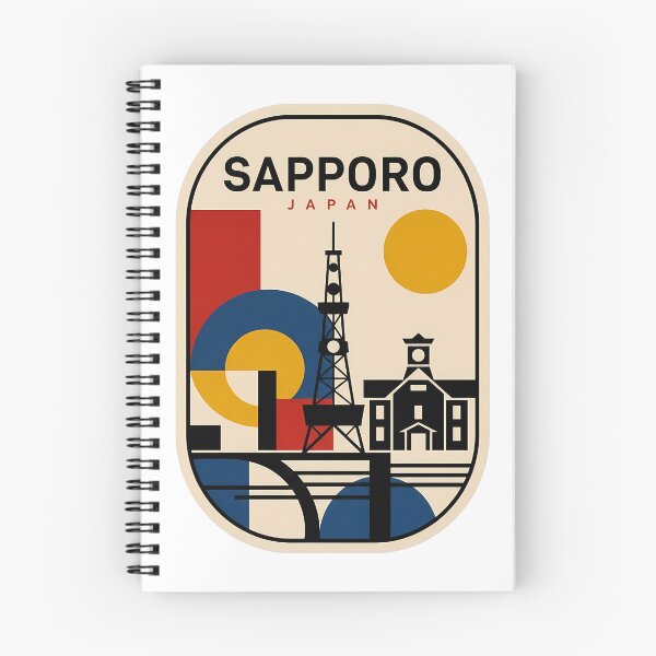 Item preview, Retro Sapporo Japan Geometric City Landmark designed and sold by k3rstman1.