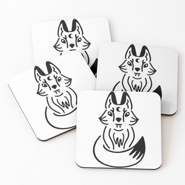 Item preview, Mystical Lunar Fox designed and sold by MamanPieuvreSolo - Créatrice d’illustrations.