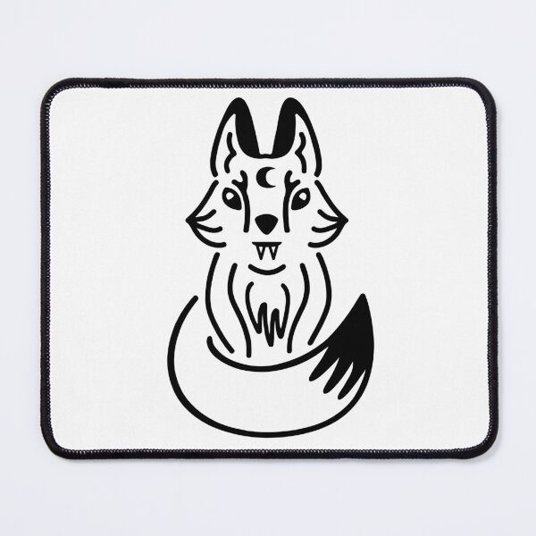 Item preview, Mystical Lunar Fox designed and sold by MamanPieuvreSolo - Créatrice d’illustrations.