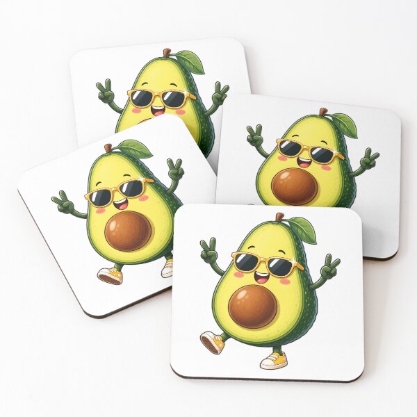 Item preview, Happy Avocado Adventure - Whimsical Foodie Fun T-Shirt designed and sold by Ahmed Nedji.