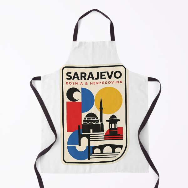 Artikelvorschau, Sarajevo Bosnien-Herzegowina Retro-Bauhaus-Stadtbild entworfen und verkauft von k3rstman1.