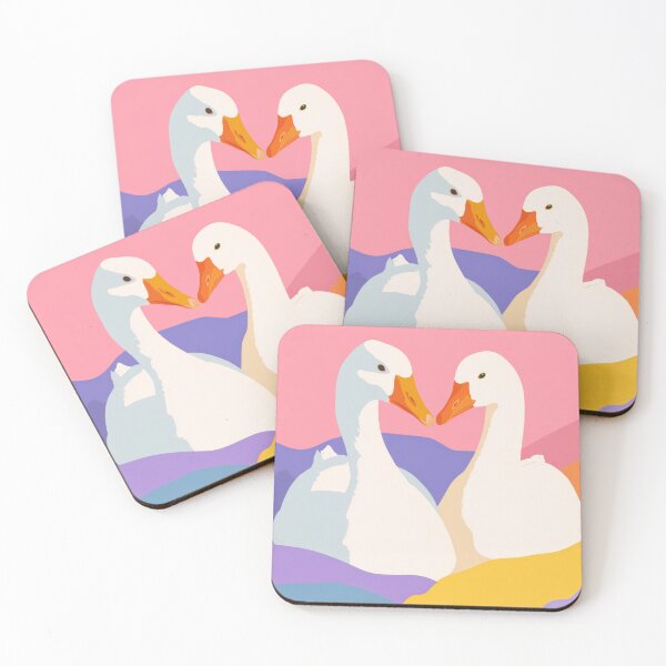 Item preview, GOOSE LOVE – Modern Home Art Print designed and sold by MarkedArtPrints.