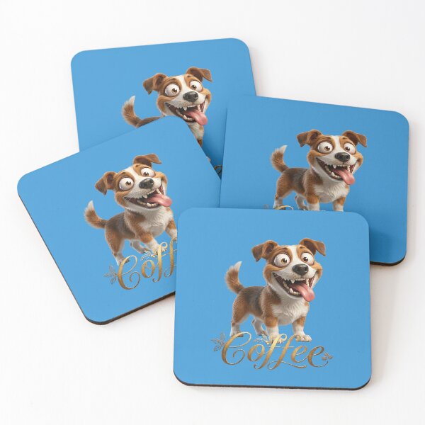 Item preview, Funny Coffee Dog Jack Russell Cute Energetic Puppy Design designed and sold by Utopian-Magic.