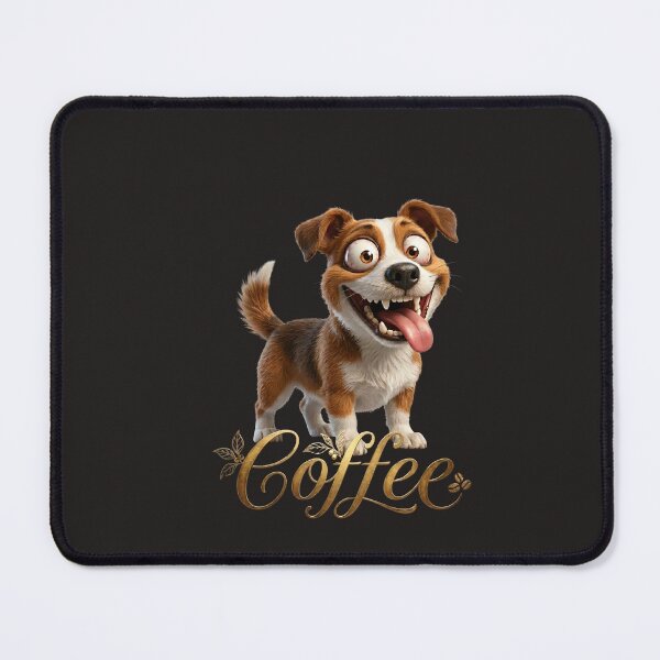 Item preview, Funny Coffee Dog Jack Russell Cute Energetic Puppy Design designed and sold by Utopian-Magic.