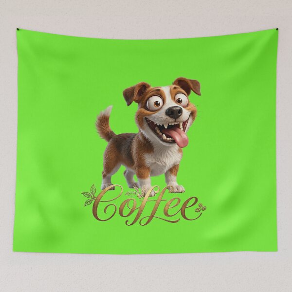 Item preview, Funny Coffee Dog Jack Russell Cute Energetic Puppy Design designed and sold by Utopian-Magic.