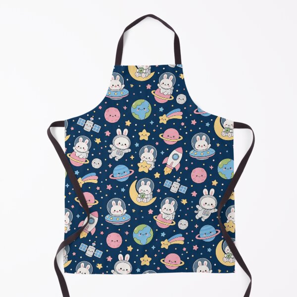 Item preview, Kawaii Bunny Space Adventure Pattern designed and sold by Soft Berry Studio.