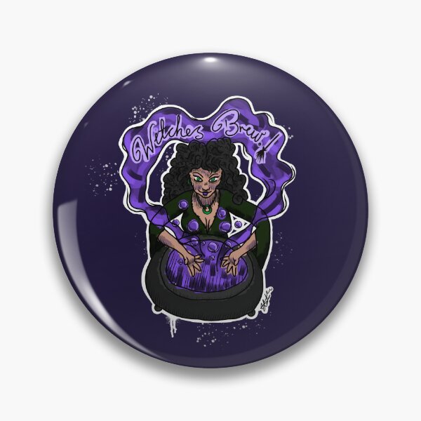 Item preview, Witch Cooking Up a Potion designed and sold by TheMossAndMermaid.