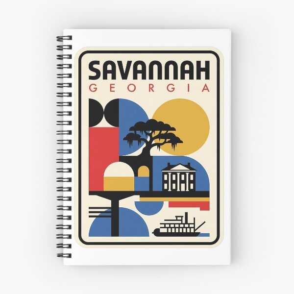 Item preview, Savannah Georgia Retro Geometric Travel Art designed and sold by k3rstman1.
