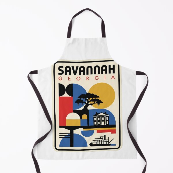Item preview, Savannah Georgia Retro Geometric Travel Art designed and sold by k3rstman1.