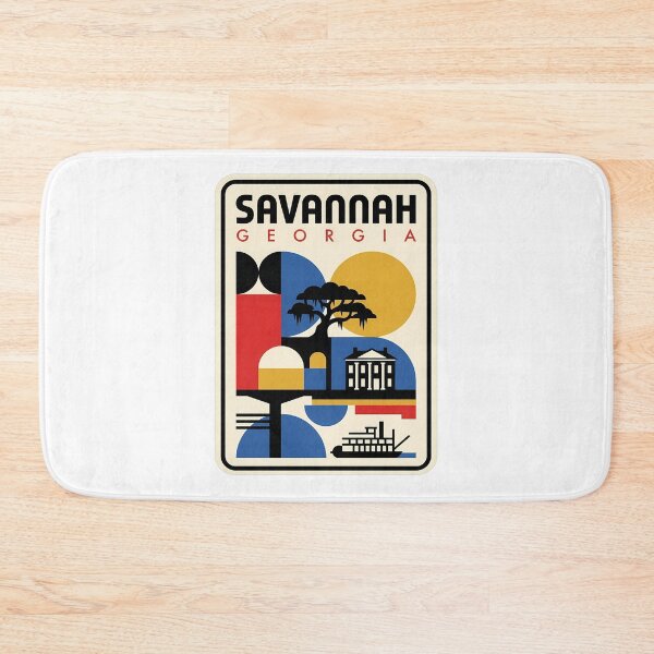 Item preview, Savannah Georgia Retro Geometric Travel Art designed and sold by k3rstman1.