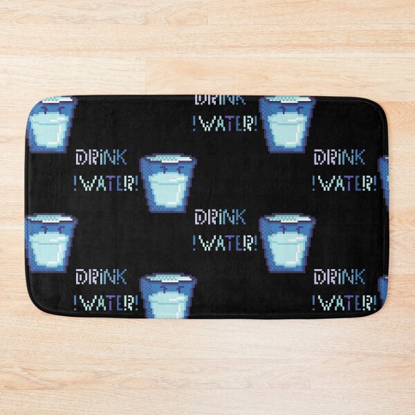 Item preview, Drink Water Pixel Art Reminder designed and sold by RetroRlx.