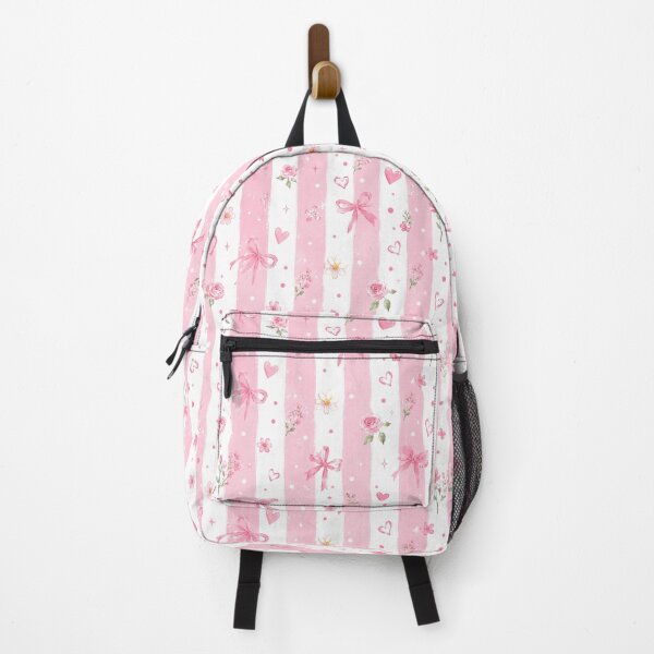 Item preview, Coquette Pink Bow Pattern Phone Case For Girls | Aesthetic Floral Stripe Journal For Students or Teacher | Pastel Rose And Ribbon Blanket For Mom designed and sold by VivaFy.