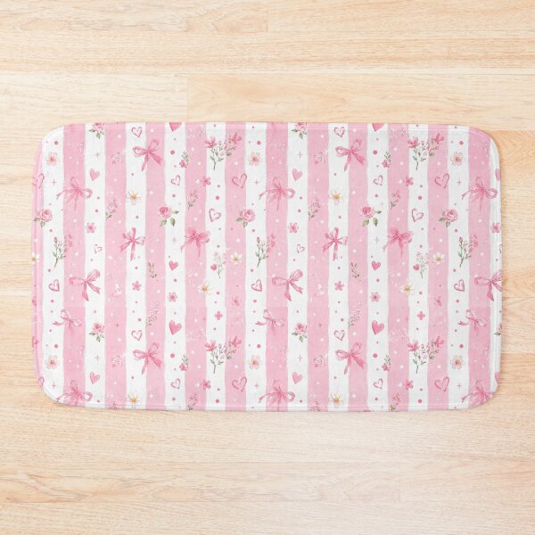 Item preview, Coquette Pink Bow Pattern Phone Case For Girls | Aesthetic Floral Stripe Journal For Students or Teacher | Pastel Rose And Ribbon Blanket For Mom designed and sold by VivaFy.