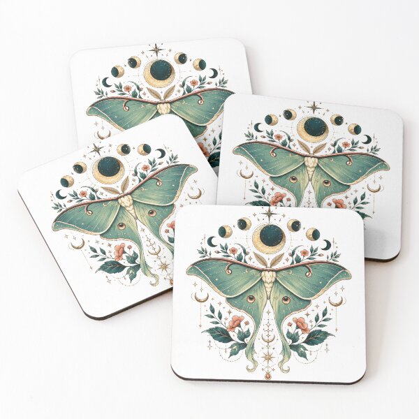 Item preview, Mystical Luna Moth Moon Phases designed and sold by plam50.