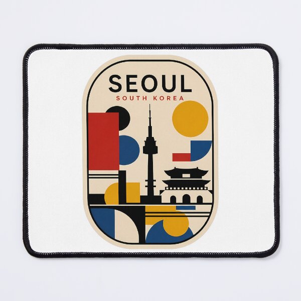 Item preview, Seoul South Korea Retro Geometric Skyline designed and sold by k3rstman1.